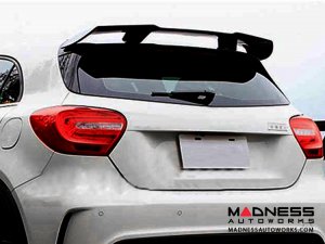 Mercedes Benz A Class W176 Rear Roof Spoiler - Carbon Fiber Mercedes Benz A Class W176 Rear Roof Spoiler - Carbon Fiber